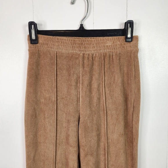 Aerie Groove Velour Ribbed Flare Pants Pull On Stretch New NWT Size XS Lounge - Picture 6 of 11